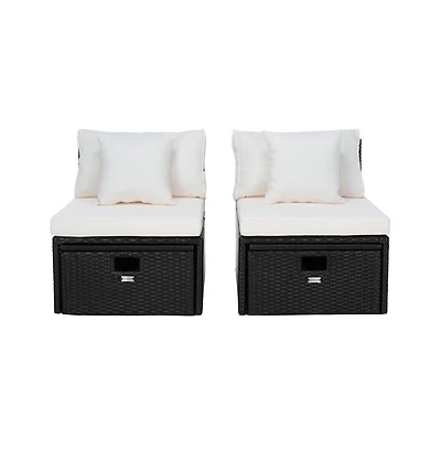 Pramla Outdoor Set With Ottoman