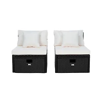 Pramla Outdoor Set With Ottoman