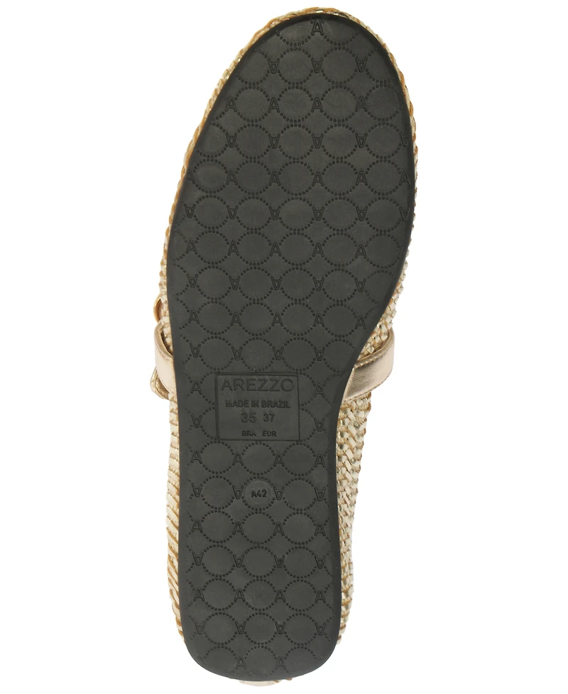 Arezzo Women's Esme Round Toe Ballet Flats