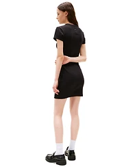Tommy Jeans Women's Script Logo Ribbed Mini Dress