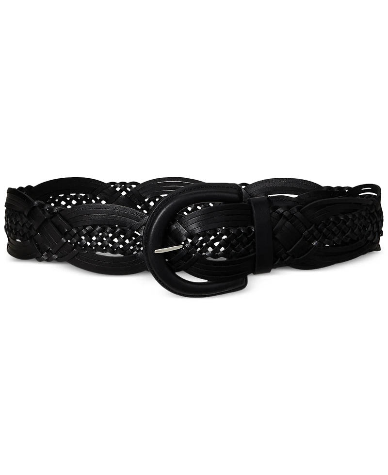 Lauren Ralph Braided Leather Belt