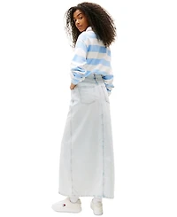 Tommy Jeans Women's Claire Front-Slit Denim Maxi Skirt