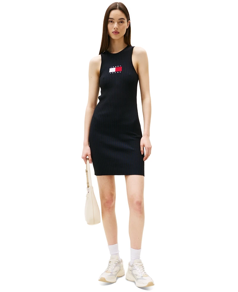 Tommy Jeans Women's Flag Graphic Sweater Mini Dress