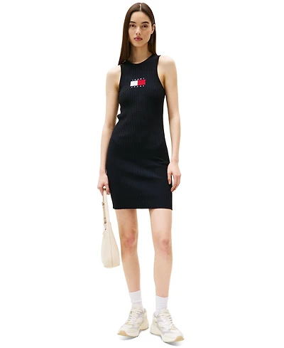 Tommy Jeans Women's Flag Graphic Sweater Mini Dress