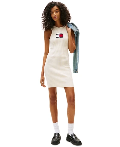 Tommy Jeans Women's Flag Graphic Sweater Mini Dress