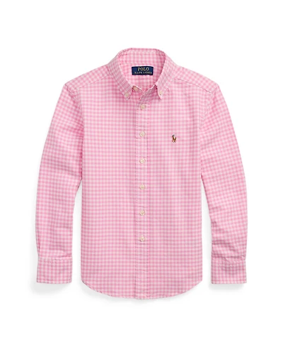 Polo Ralph Lauren Big Boys Gingham Oxford Shirt