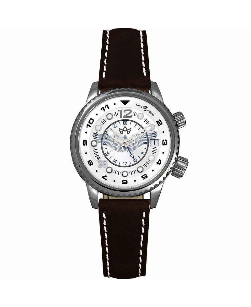 Abingdon Women's Wasp Tribute Tri-Time Gunmetal Watch, 33mm