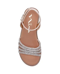 Nina Big Girls Lois Shimmer Flat Sandals