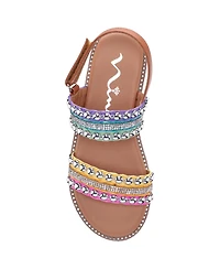 Nina Little Girls Suissa Flat Sandals