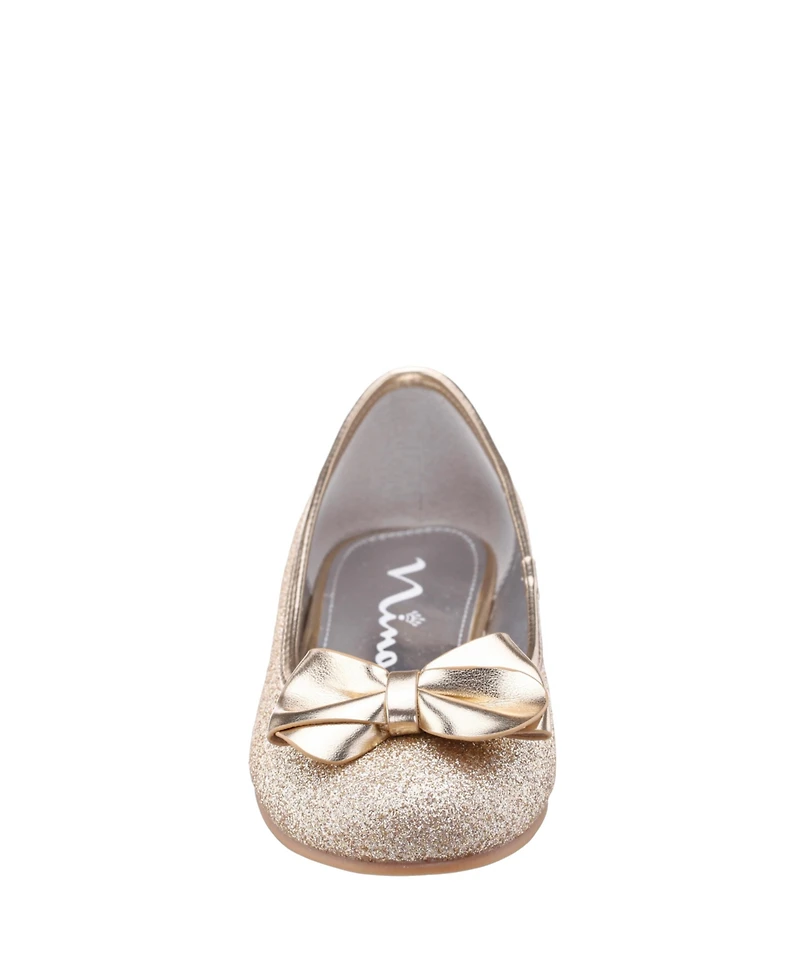 Nina Little Girls Rose Ballet Flat-Shoe Flats