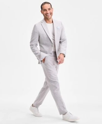 Bar Iii Mens Slim Fit Linen Suit Separates Exclusively At Macys