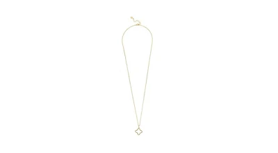 Open Cz Flower Necklace