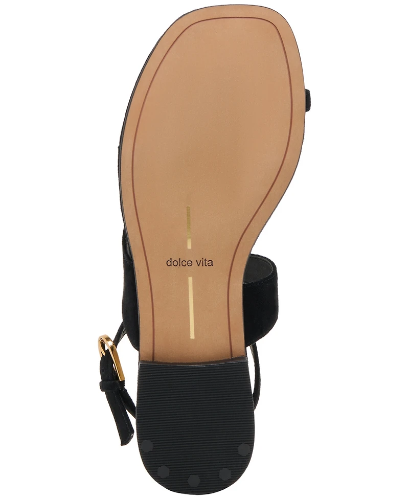 Dolce Vita Women's Earla Gladiator Toe Ring Thong Flat Sandals