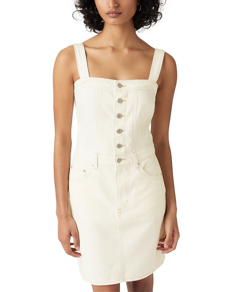 Levi's Women's Cotton Premium Iconic Button-Thru Denim Dress