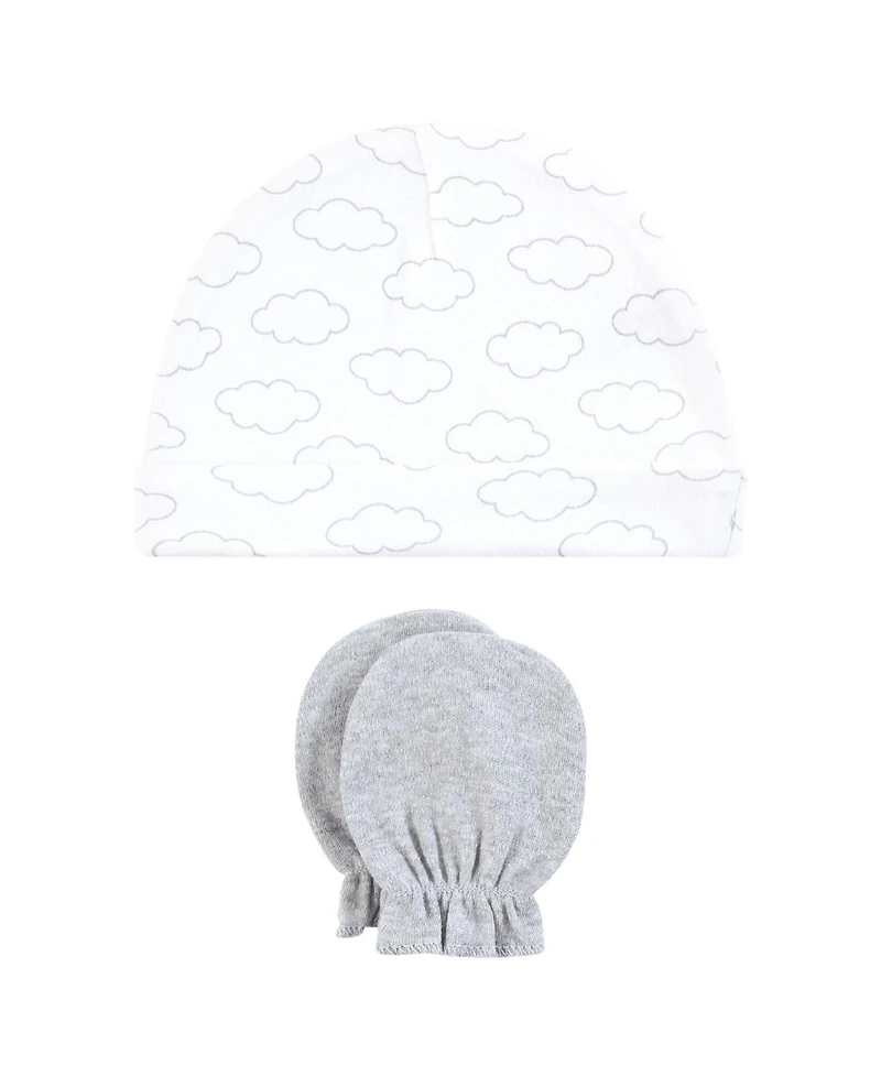 Hudson Baby Baby Boys Hudson Unisex 8Pk Cap/Scratch Mitten Set