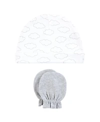 Hudson Baby Baby Boys Hudson Unisex 8Pk Cap/Scratch Mitten Set