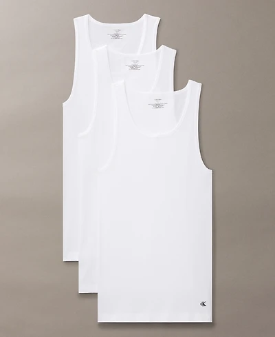 Calvin Klein Men's 3-Pack Cotton Classics Tank Tops