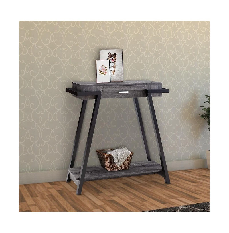 Console Table with Angled Leg Support and Drawer for Stylish Storage and Entryway Decor