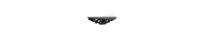 Hand Carved Wooden Moonbay Wall Shelf Floral Design