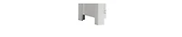 Nightstand with 2 Drawers and Black Handles for Bedroom Storage