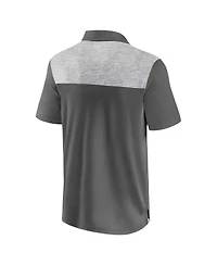 Fanatics Men's Heather Gray New England Patriots Long Shot Polo Shirt