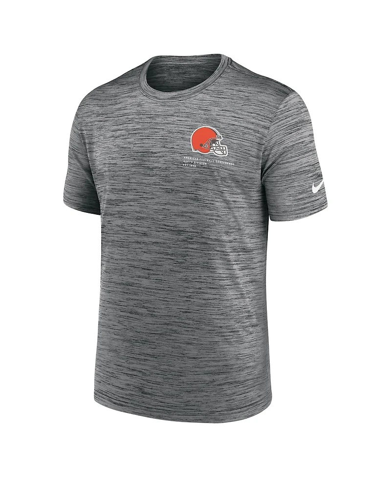 Nike Men's Anthracite Cleveland Browns Velocity Performance T-Shirt