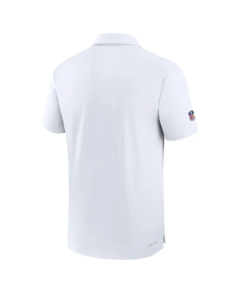 Nike Men's White Cincinnati Bengals Sideline Coaches Performance Polo Shirt