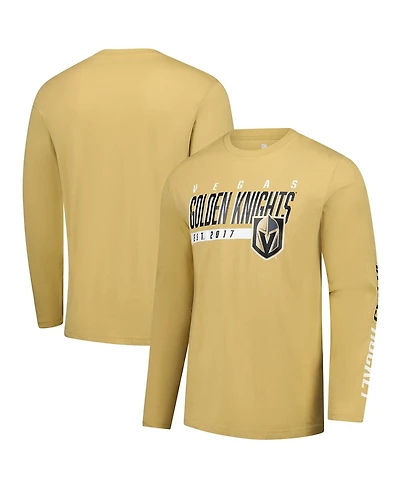 Fanatics Men's Gold Vegas Golden Knights Long Sleeve T-Shirt