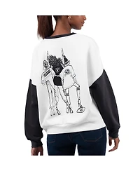 G-iii 4Her by Carl Banks Women's White Las Vegas Raiders A-Game Pullover Sweatshirt