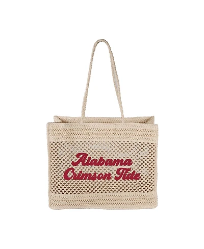 Logo Brands Alabama Crimson Tide Coastal Tote Bag