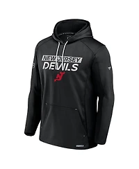 Fanatics Men's Black New Jersey Devils Big Tall Authentic Pro Pullover Hoodie
