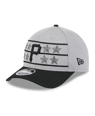 New Era Men's Gray/Black Pittsburgh Pirates 2025 Batting Practice 9Forty M-Crown Adjustable Hat