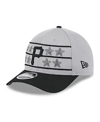 New Era Men's Gray/Black Pittsburgh Pirates 2025 Batting Practice 9Forty M-Crown Adjustable Hat