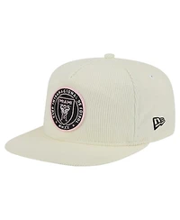 New Era Men's Cream Inter Miami Cf 2025 Kickoff Snapback Golfer Hat