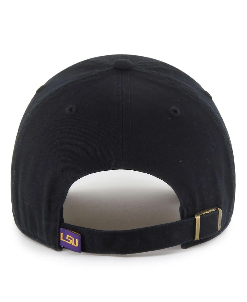 '47 Brand Men's Black Lsu Tigers Clean Up Adjustable Hat