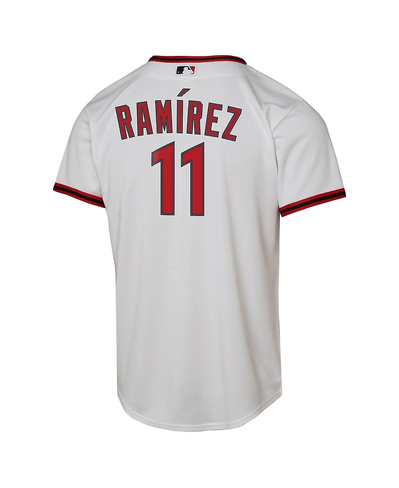 Nike Big Boys and Girls Jose Ramirez White Cleveland Guardians Home Replica Player Jersey