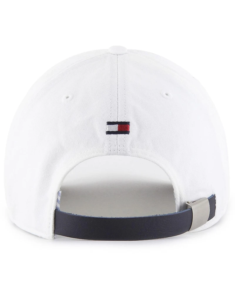 '47 Brand Men's x Tommy Hilfiger White/Navy Boston Celtics Courtside Cleanup Adjustable Hat