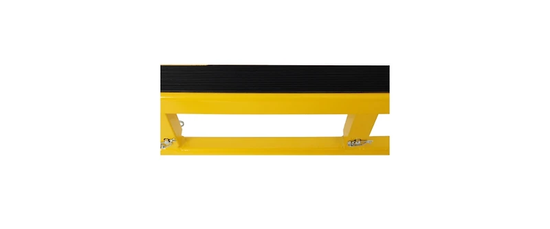 6 Step Folding step stool with bandwidth anti slip pedals and tool trays, lightweight and portable steel step stool