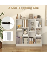 41 Inches 5-Cube Floor Bookcase with 2 Anti-Tipping Kits