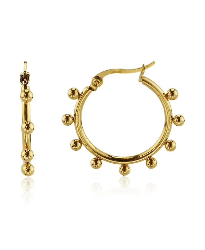 Bubble Hoop Earring in Stainless Steel
