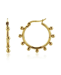 Bubble Hoop Earring in Stainless Steel