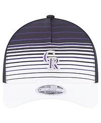 New Era Men's Black Colorado Rockies Gradient 9Forty M-Crown Adjustable Hat