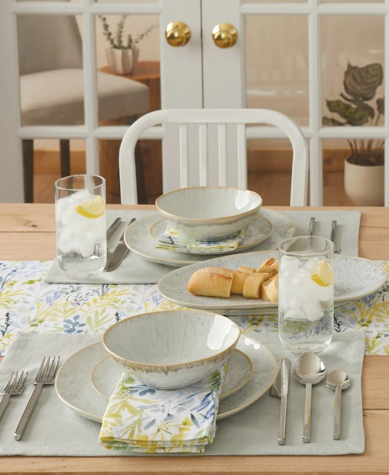 Tableau Blue Meadow Table Runner, 72" x 14"