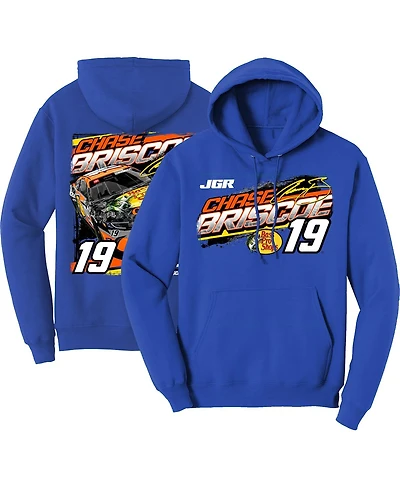 Joe Gibbs Racing Team Collection Men's Royal Chase Briscoe Bass Pro Shops Car Pullover Hoodie