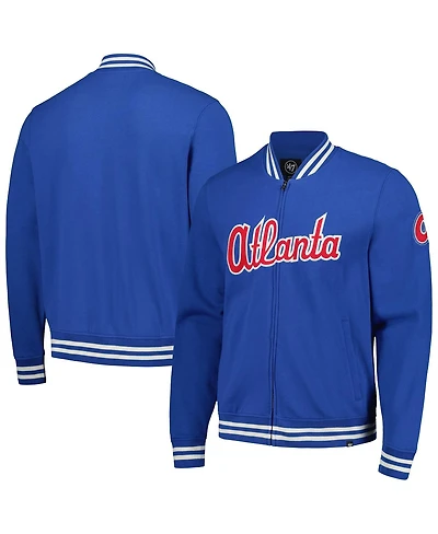 '47 Brand Men's Royal Atlanta Braves Pack Pro Camden Full-Zip Track Jacket