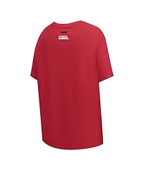Pro Standard Women's Crimson Alabama Tide Script Tail Oversized Boyfriend T-Shirt