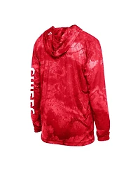 New Era Men's Red Kansas City Chiefs Realtree Xtreme Camo Raglan Long Sleeve Hooded Top