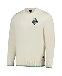 The Wild Collective Men's and Women's Cream New York Liberty Jacquard Pullover Sweater