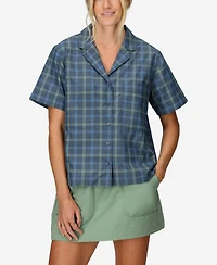 Marmot Women's Air Exchange Upf 40 Camp Novelty Short Sleeve Collar Shirt