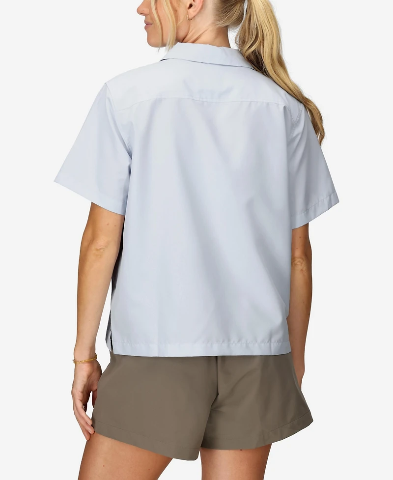 Marmot Women's Air Exchange Upf 40 Camp Short Sleeve Camp Collar Shirt